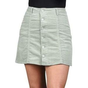 Black Label Green Corduroy Skirt NWT